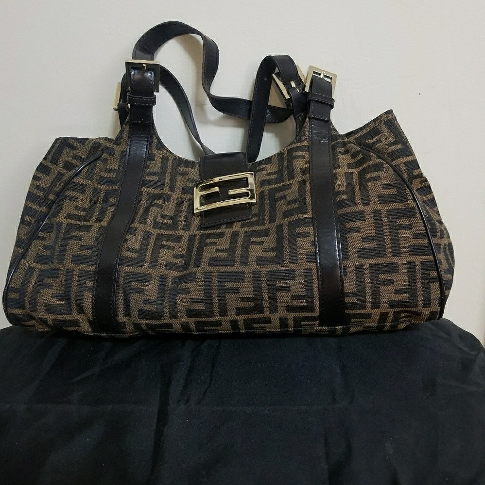 Fendi Canvas Shoulder Bag
